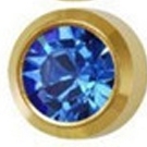 Серьги завальцованные средние R209 сапфир Серьги завальцованные средние R209 сапфир