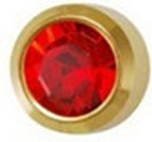 Серьги завальцованные средние R207 рубин Серьги завальцованные средние R207 рубин