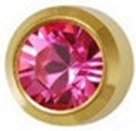 Серьги завальцованные средние R210 турмалин Серьги завальцованные средние R210 турмалин