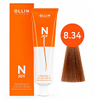 8/34 светло-русый золотисто-медный 100мл Ollin N-Joy 8/34 светло-русый золотисто-медный 100мл Ollin N-Joy