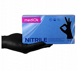 Перчатки Mediok нитрил 100шт M Space черные