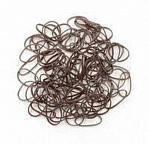 Резинки силиконовые 100шт. мини коричневые Резинки силиконовые 100шт. мини коричневые