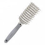 Щетка Olivia Garden ID2036 Nylon Bristles White&Grey M