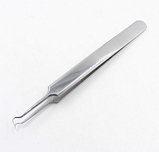 Пинцет 01 игольчатый изогнутый мини