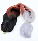 Канекалон 3-цветный 100гр 130см C17 черно махогоново пепельный Канекалон 3-цветный 100гр 130см C17 черно махогоново пепельный