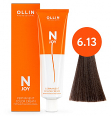 6/13 темно-русый пепельно-золотистый 100мл Ollin N-Joy