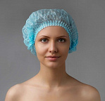 Шапочка Чистовье шарлотка 50шт. голубая