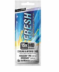 SOLBIANCA Средство для загара Fresh 15х bronzer с охлаждающим эффектом, ментолом, маслом жожоба 15 мл