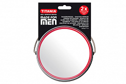 Зеркало Titania 1500 MEN настольное двойное D-15,5см