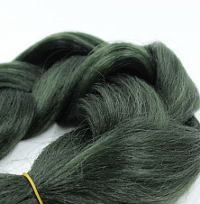 Канекалон 1-цветный 100гр 130см A23 темно зеленый