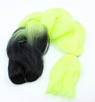 Канекалон 2-цветный 100гр 130см B13 черно лимонный Канекалон 2-цветный 100гр 130см B13 черно лимонный