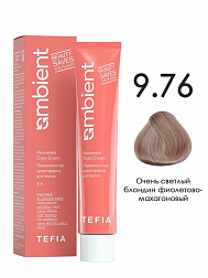 9.76 Очень светлый блондин фиолетово-махагоновый 60мл AMBIENT 9.76 Очень светлый блондин фиолетово-махагоновый 60мл AMBIENT