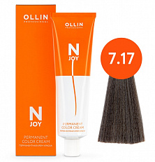 7/17 русый пепельно-коричневый 100мл Ollin N-Joy
