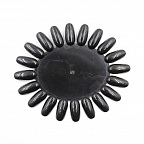 Палитра-ромашка овальная черная