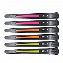 Зажим Ollin Professional 398431 6шт с силиконовыми вставками