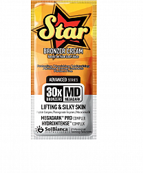 SOLBIANCA Средство для загара Star 30х bronzer с пептидным комплексом, энзимами граната и маслом макадамии 15 мл