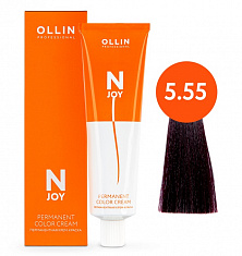 5/55 светлый шатен интенсивно-махагоновый 100мл Ollin N-Joy