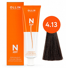 4/13 шатен пепельно-золотистый 100мл Ollin N-Joy