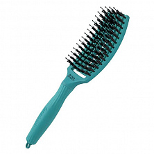 Щетка Olivia Garden ID1835 Fingerbrush Care Iconic Boar&Nylon BLUE LAGOO