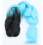 Канекалон 2-цветный 100гр 130см B22 черно светло синий Канекалон 2-цветный 100гр 130см B22 черно светло синий