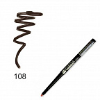Карандаш для глаз механический 108 коричневый темный Карандаш для глаз механический 108 коричневый темный