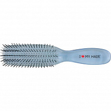 Щетка I LOVE MY HAIR 1803 Русалочка синяя прозрачная S