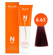 6/65 темно-русый красно-махагоновый 100мл Ollin N-Joy