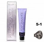 5/1 светлый шатен пепельный 60мл Ollin Performance 5/1 светлый шатен пепельный 60мл Ollin Performance