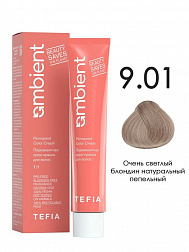 9.01 Очень светлый блондин натуральный пепельный 60мл AMBIENT