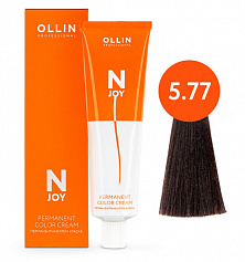 5/77 светлый шатен интенсивно-коричневый 100мл Ollin N-Joy