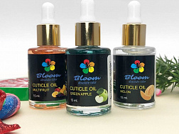 Средство Bloom 10мл масло для кутикулы зеленое яблоко