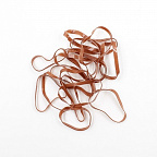 Резинки силиконовые 100шт. средние светло-коричневые