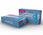 Перчатки Mediok нитрил 100шт S Ocean голубые