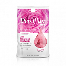 Горячий воск Depilflax 1000мл роза