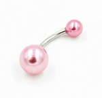 Банан пластиковые шарики 03 розовый