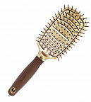 Щетка Olivia Garden ID2072 EXPERT CARE FLEX Nylon Bristles Gold&Brown Щетка Olivia Garden ID2072 EXPERT CARE FLEX Nylon Bristles Gold&Brown