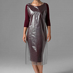 Фартук одноразовый  Чистовье 01-630 120х70см 50шт серебро