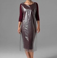 Фартук одноразовый  Чистовье 01-630 120х70см 50шт серебро