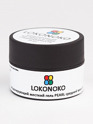 Гель LOKONOKO 15мл моделирующий жесткий средней вязкости PEARL