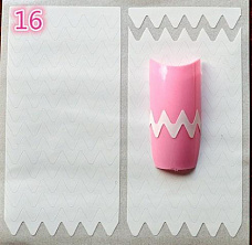 Трафареты для французского маникюра №16