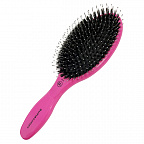 Щетка Olivia Garden ID2034 EXPERT CARE OVAL Boar&Nylon Bristles Silver щетина+нейлон розовая