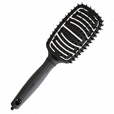 Щетка Olivia Garden ID2132 EXPERT CARE FLEX Boar & Nylon Bristles Black Label