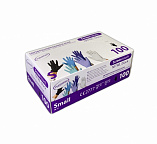 Перчатки нитрил 100шт S голубые Перчатки нитрил 100шт S голубые