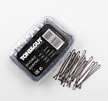 Невидимки 40мм 200шт. коричневые прямые