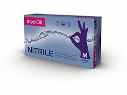 Перчатки Mediok нитрил 100шт M Indigo сиреневый