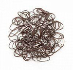 Резинки силиконовые 100шт. средние коричневые Резинки силиконовые 100шт. средние коричневые